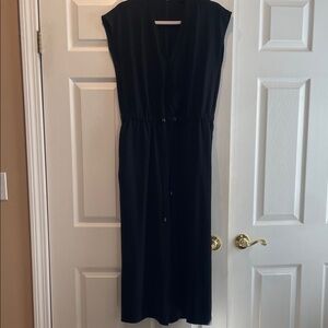 Ann Taylor Factory Elegant Black Sleeveless jumpsuit-SPetite